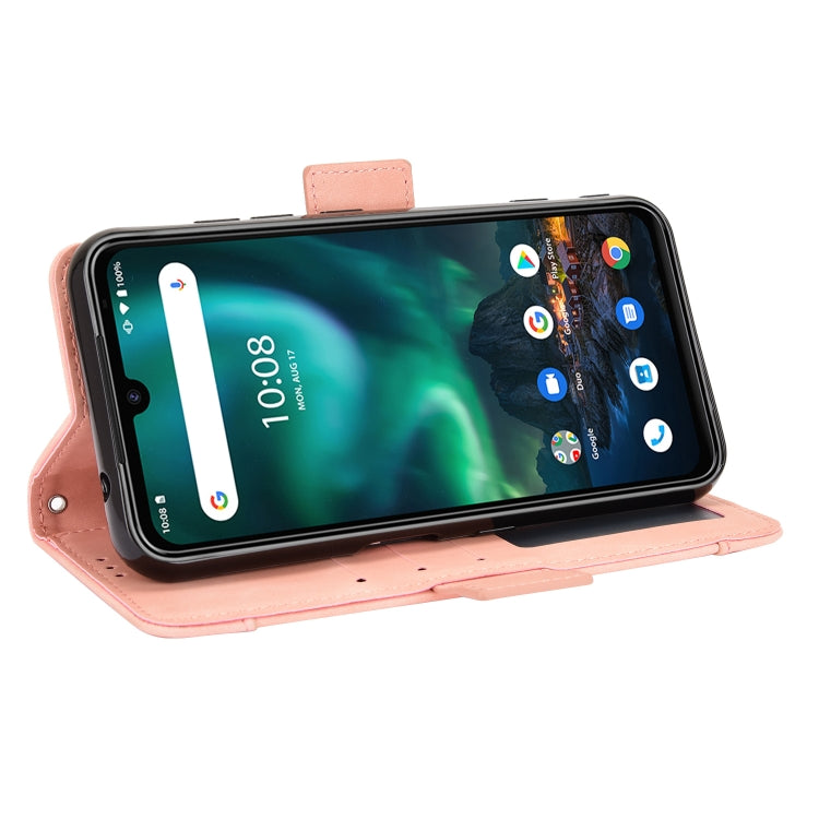 For UMIDIGI Bison Wallet Style Skin Feel Calf Pattern Leather Case with Separate Card Slot