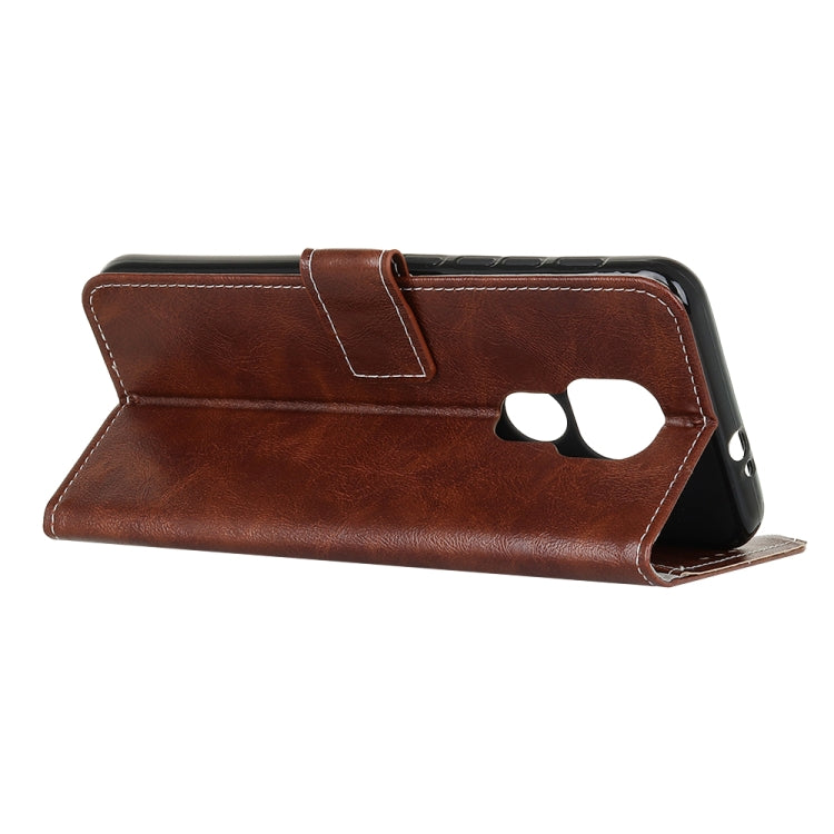 For Motorola Moto G Play (2021) Retro Crazy Horse Texture Horizontal Flip Leather Case with Holder & Card Slots & Photo Frame & Wallet