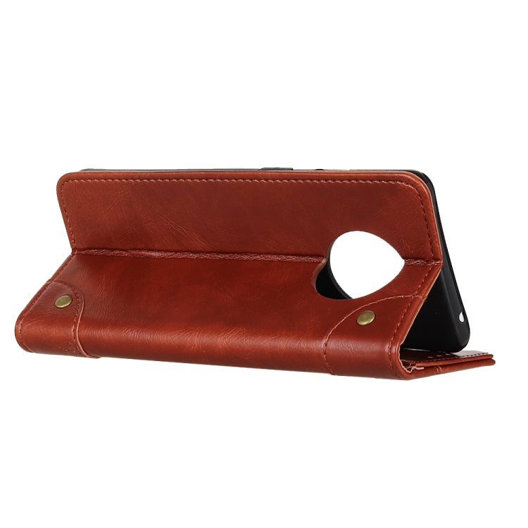 For Xiaomi Redmi Note 9 5G / Note 9T 5G Copper Buckle Nappa Texture Horizontal Flip Leather Case with Holder & Card Slots & Wallet