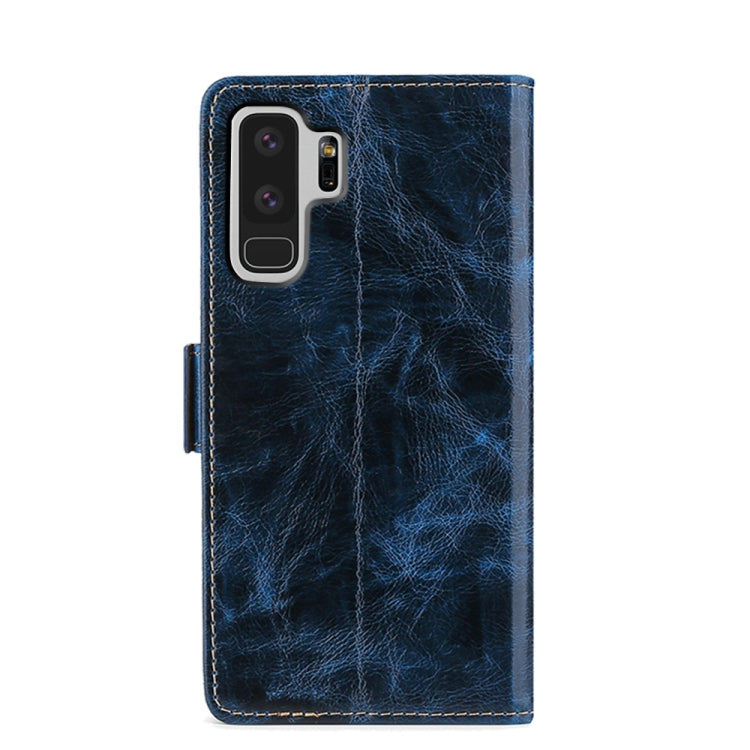 For Samsung Galaxy S9 Plus Knead Pattern Texture Side Buckle Horizontal Flip Leather Case with Holder & Card Slots