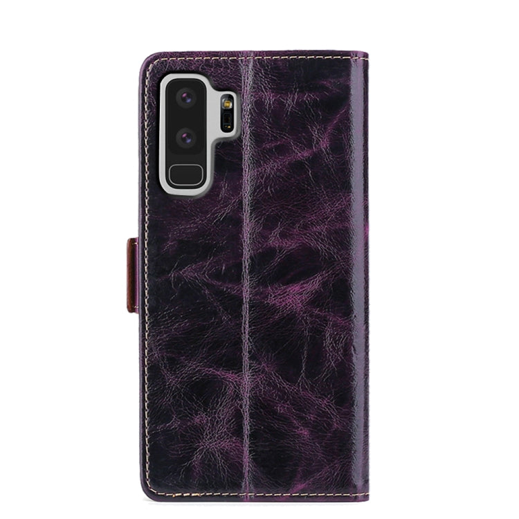 For Samsung Galaxy S9 Plus Knead Pattern Texture Side Buckle Horizontal Flip Leather Case with Holder & Card Slots