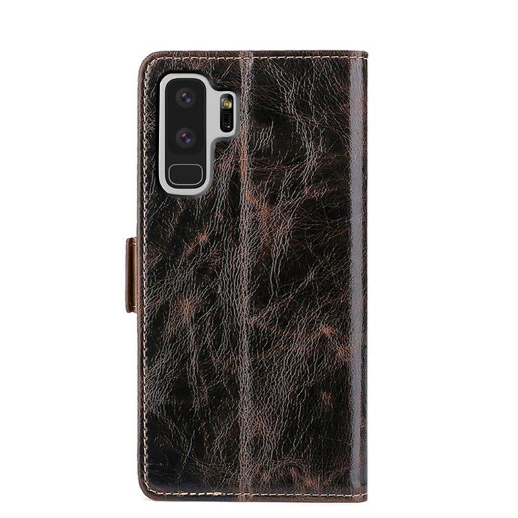 For Samsung Galaxy S9 Plus Knead Pattern Texture Side Buckle Horizontal Flip Leather Case with Holder & Card Slots