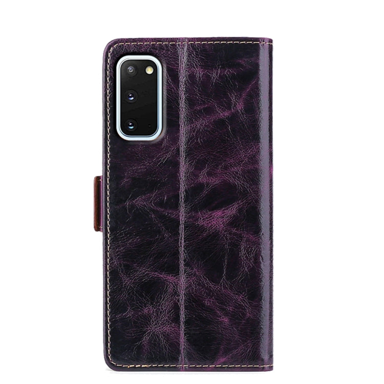 For Samsung Galaxy S20 Knead Pattern Texture Side Buckle Horizontal Flip Leather Case with Holder & Card Slots