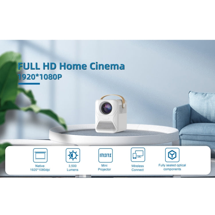 X6 1080P 4000 Lumens Mini Household Office Smart Digital Projector, Basic Version