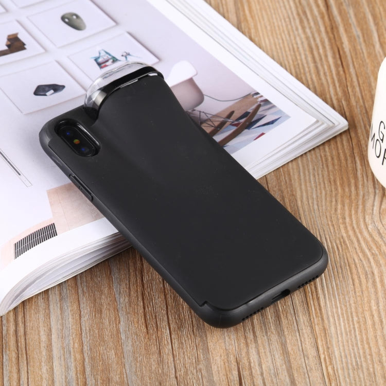 For iPhone X / XS PC + TPU Shockproof Protective Back Case With AirPods Storage Box