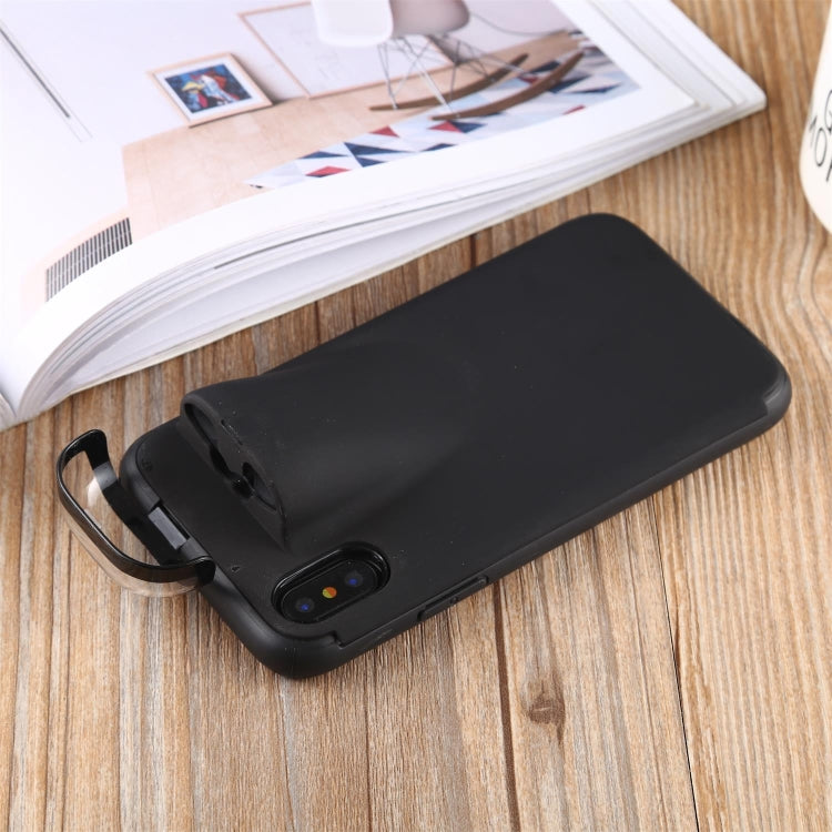 For iPhone X / XS PC + TPU Shockproof Protective Back Case With AirPods Storage Box
