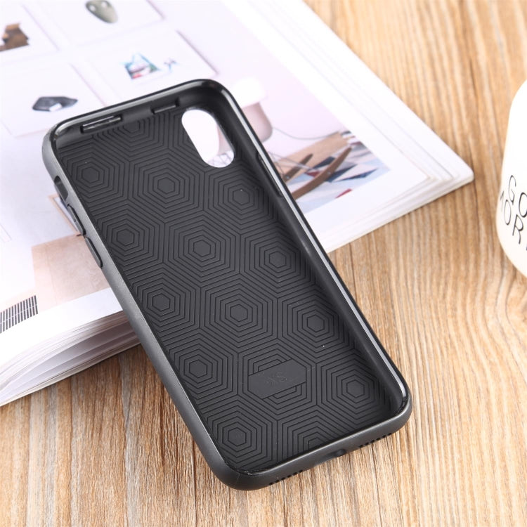 For iPhone X / XS PC + TPU Shockproof Protective Back Case With AirPods Storage Box