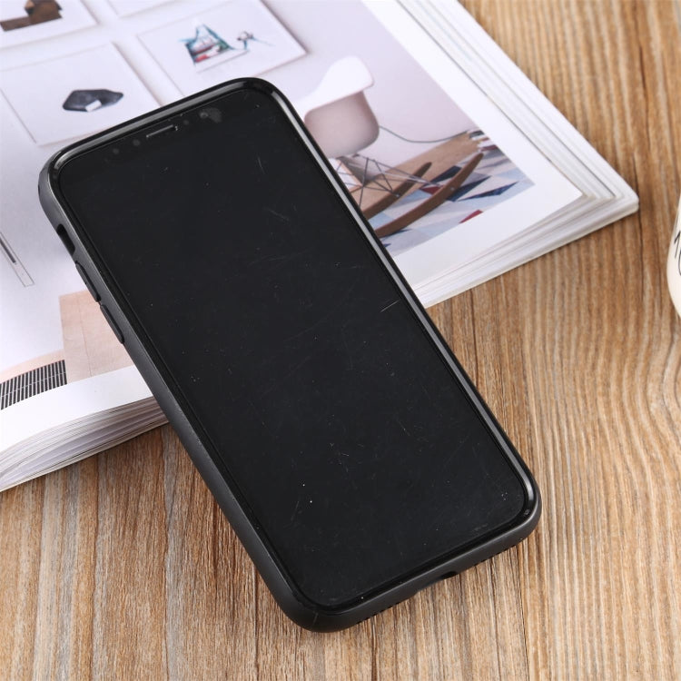 For iPhone X / XS PC + TPU Shockproof Protective Back Case With AirPods Storage Box