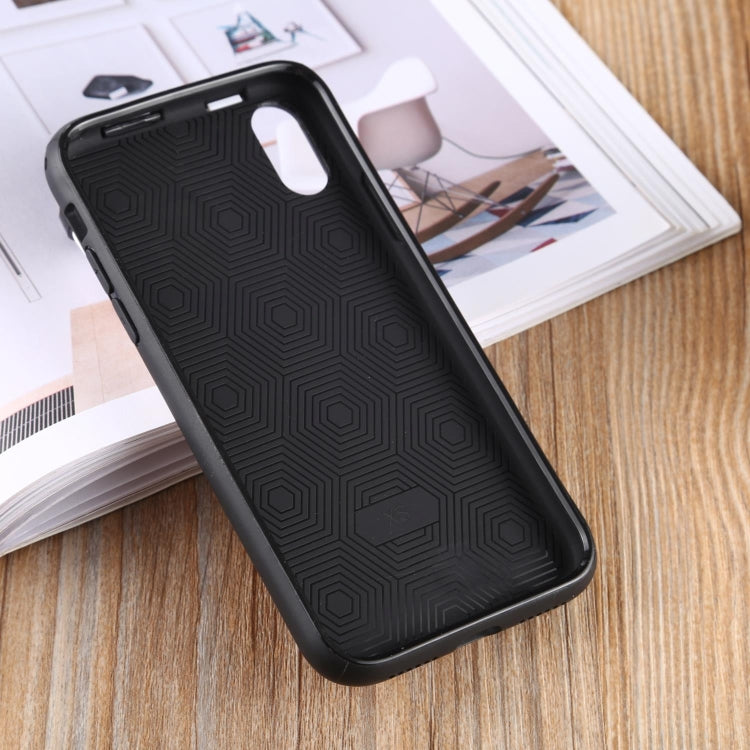For iPhone X / XS PC + TPU Shockproof Protective Back Case With AirPods Storage Box