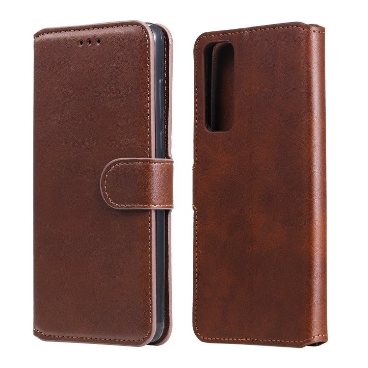 For Huawei P Smart 2021 Classic Calf Texture PU + TPU Horizontal Flip Leather Case, with Holder & Card Slots & Wallet