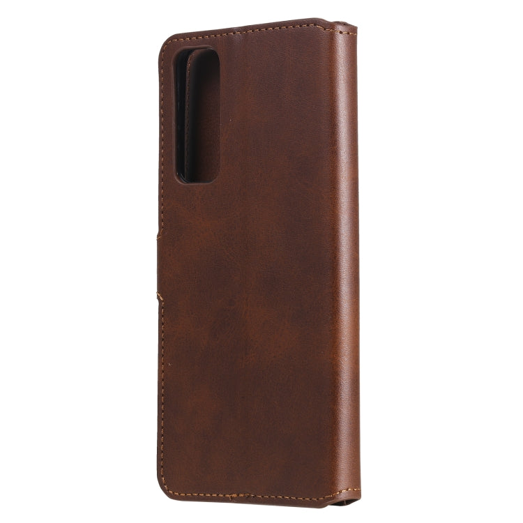 For Huawei P Smart 2021 Classic Calf Texture PU + TPU Horizontal Flip Leather Case, with Holder & Card Slots & Wallet