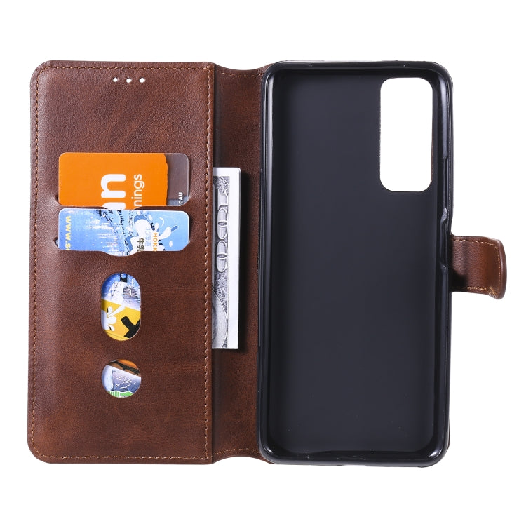 For Huawei P Smart 2021 Classic Calf Texture PU + TPU Horizontal Flip Leather Case, with Holder & Card Slots & Wallet