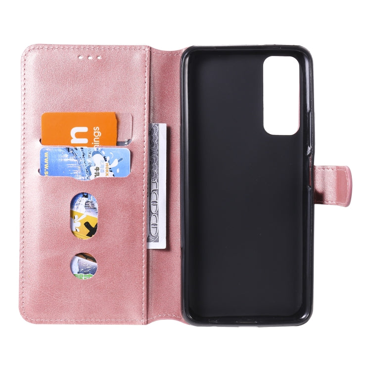 For Huawei P Smart 2021 Classic Calf Texture PU + TPU Horizontal Flip Leather Case, with Holder & Card Slots & Wallet
