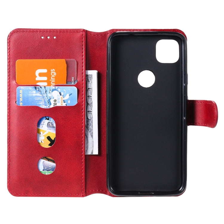 For Google Pixel 4a Classic Calf Texture PU + TPU Horizontal Flip Leather Case, with Holder & Card Slots & Wallet