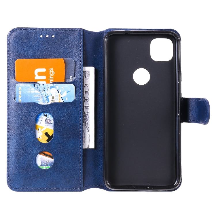 For Google Pixel 4a Classic Calf Texture PU + TPU Horizontal Flip Leather Case, with Holder & Card Slots & Wallet