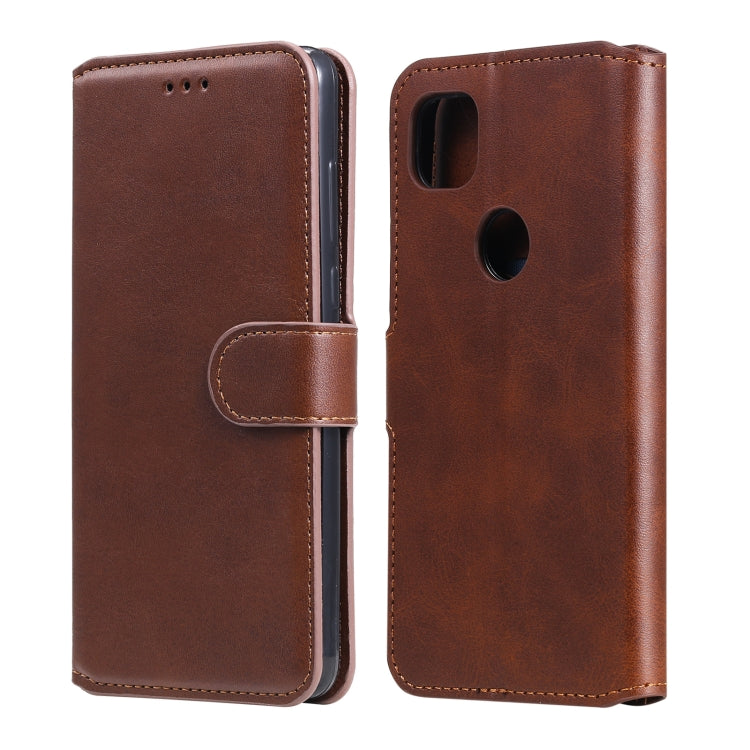 For Google Pixel 4a Classic Calf Texture PU + TPU Horizontal Flip Leather Case, with Holder & Card Slots & Wallet