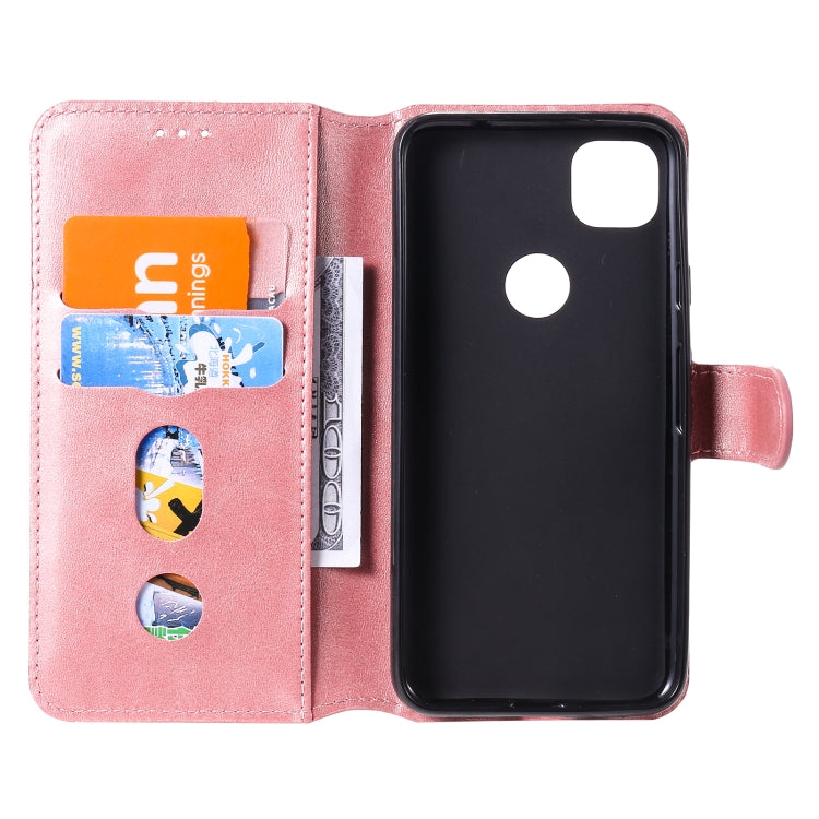 For Google Pixel 4a Classic Calf Texture PU + TPU Horizontal Flip Leather Case, with Holder & Card Slots & Wallet