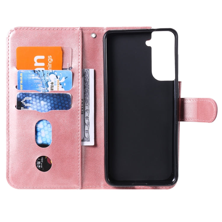 For Samsung Galaxy S21 5G Fashion Calf Texture Zipper Horizontal Flip Leather Case with Holder & Card Slots & Wallet