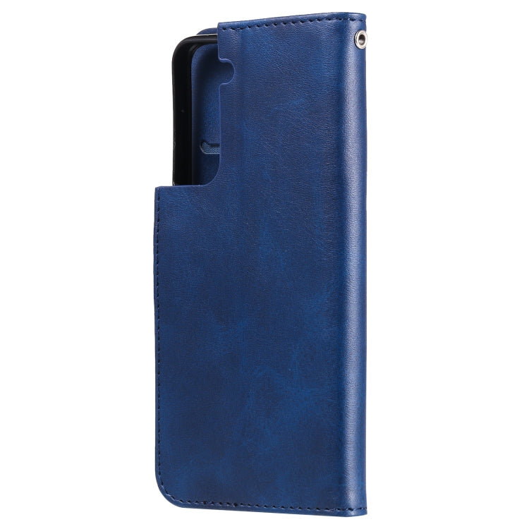 For Samsung Galaxy S21 5G Fashion Calf Texture Zipper Horizontal Flip Leather Case with Holder & Card Slots & Wallet