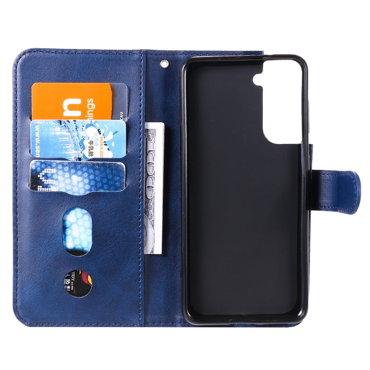 For Samsung Galaxy S21 5G Fashion Calf Texture Zipper Horizontal Flip Leather Case with Holder & Card Slots & Wallet