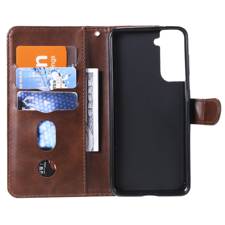 For Samsung Galaxy S21 5G Fashion Calf Texture Zipper Horizontal Flip Leather Case with Holder & Card Slots & Wallet