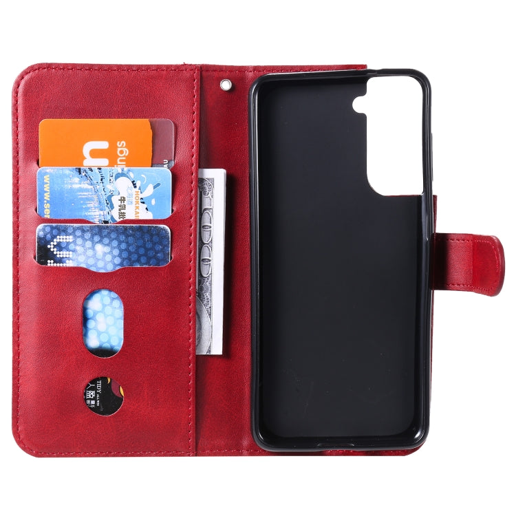 For Samsung Galaxy S21 5G Fashion Calf Texture Zipper Horizontal Flip Leather Case with Holder & Card Slots & Wallet