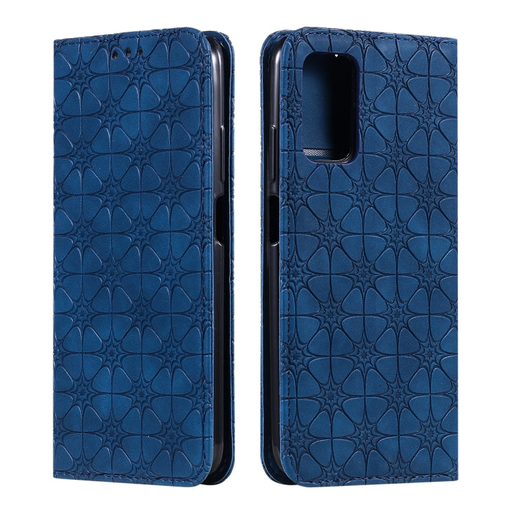 For Xiaomi Poco M3 Lucky Flowers Embossing Pattern Magnetic Horizontal Flip Leather Case with Holder & Card Slots