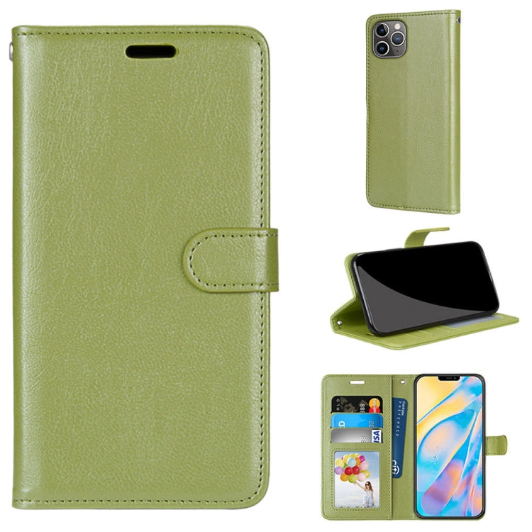 For iPhone 12 Pro Max Pure Color Horizontal Flip PU Leather Case with Holder & Card Slots & Wallet & Photo Frame