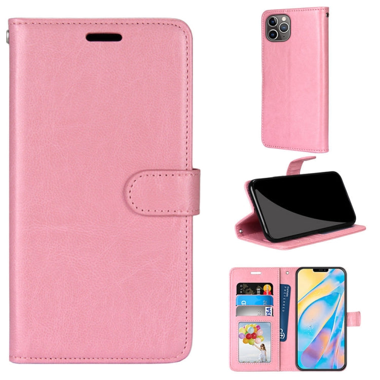 For iPhone 12 Pro Max Pure Color Horizontal Flip PU Leather Case with Holder & Card Slots & Wallet & Photo Frame