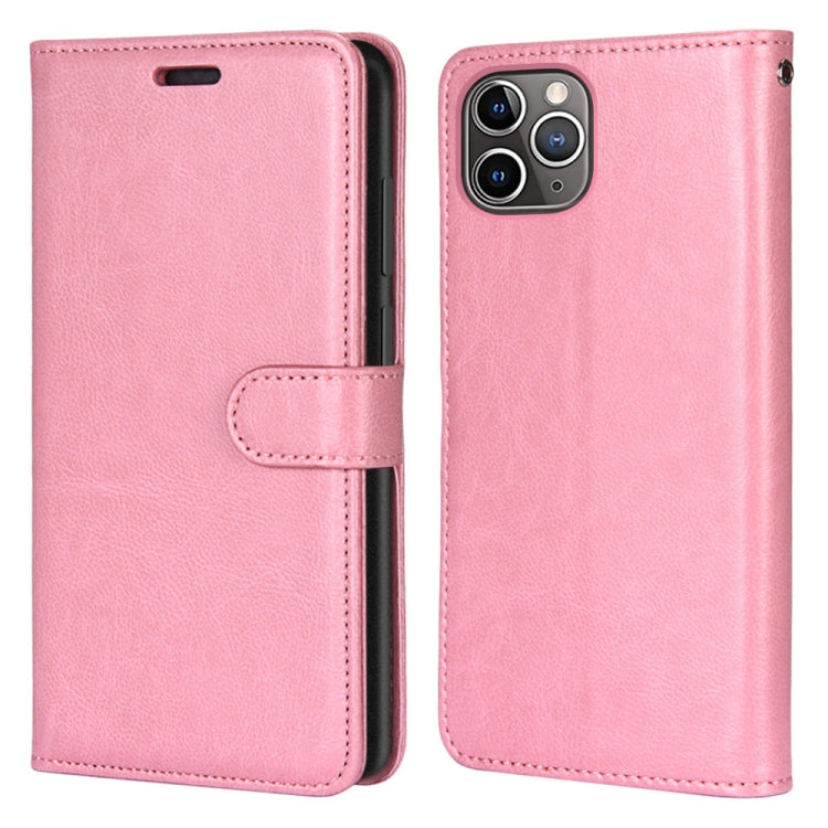 For iPhone 12 Pro Max Pure Color Horizontal Flip PU Leather Case with Holder & Card Slots & Wallet & Photo Frame