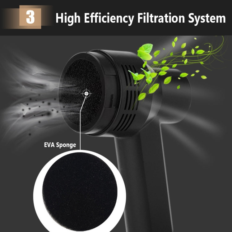 HK-6019D Portable Household Car Handheld Mini USB Vacuum Cleaner Dust Collector Cleaning Tools(Black)
