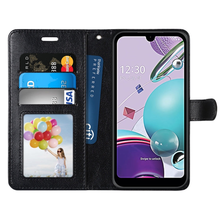 For LG K31 / Aristo5 / Aristo 5 Plus Pure Color Horizontal Flip PU Leather Case with Holder & Card Slots & Wallet & Photo Frame
