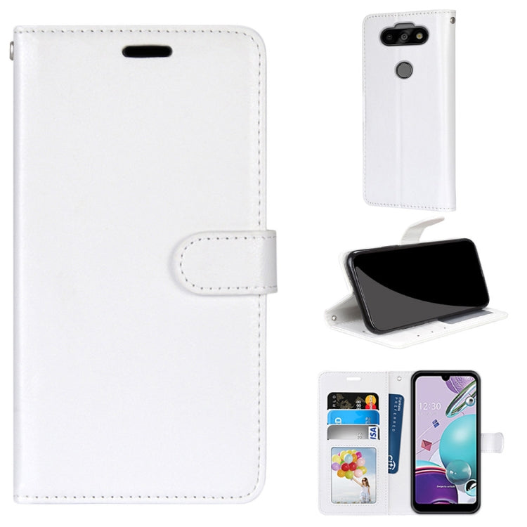 For LG K31 / Aristo5 / Aristo 5 Plus Pure Color Horizontal Flip PU Leather Case with Holder & Card Slots & Wallet & Photo Frame
