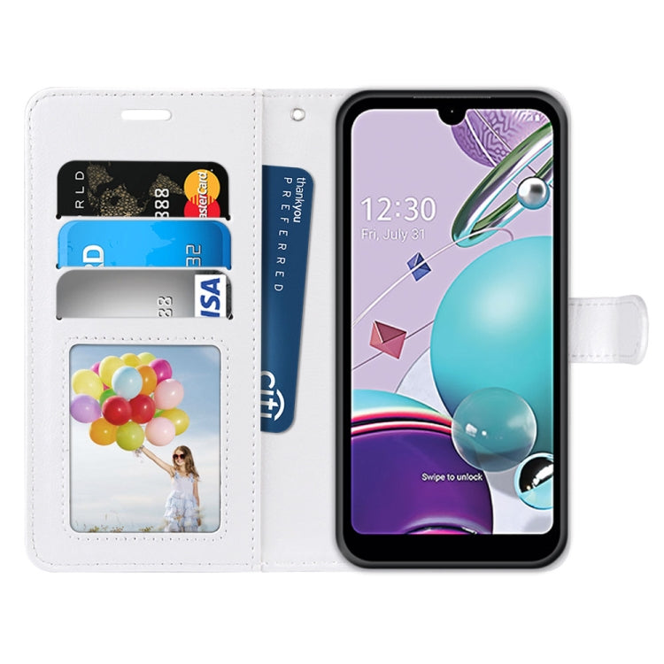 For LG K31 / Aristo5 / Aristo 5 Plus Pure Color Horizontal Flip PU Leather Case with Holder & Card Slots & Wallet & Photo Frame