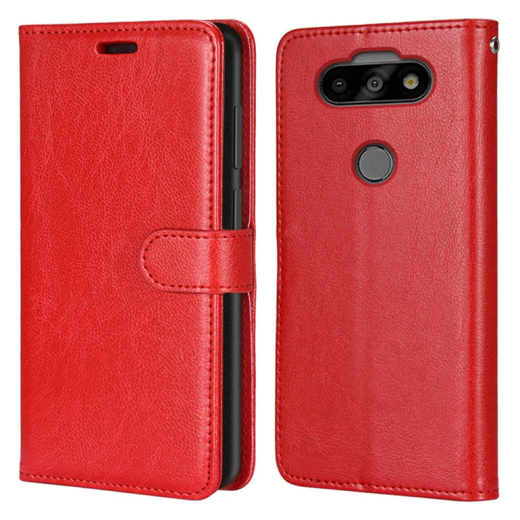 For LG K31 / Aristo5 / Aristo 5 Plus Pure Color Horizontal Flip PU Leather Case with Holder & Card Slots & Wallet & Photo Frame