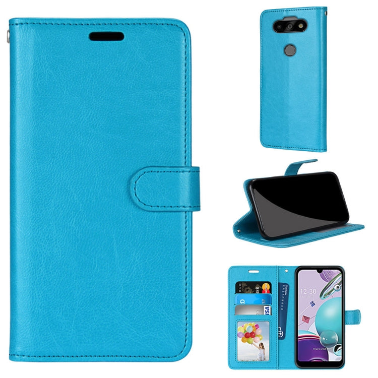 For LG K31 / Aristo5 / Aristo 5 Plus Pure Color Horizontal Flip PU Leather Case with Holder & Card Slots & Wallet & Photo Frame