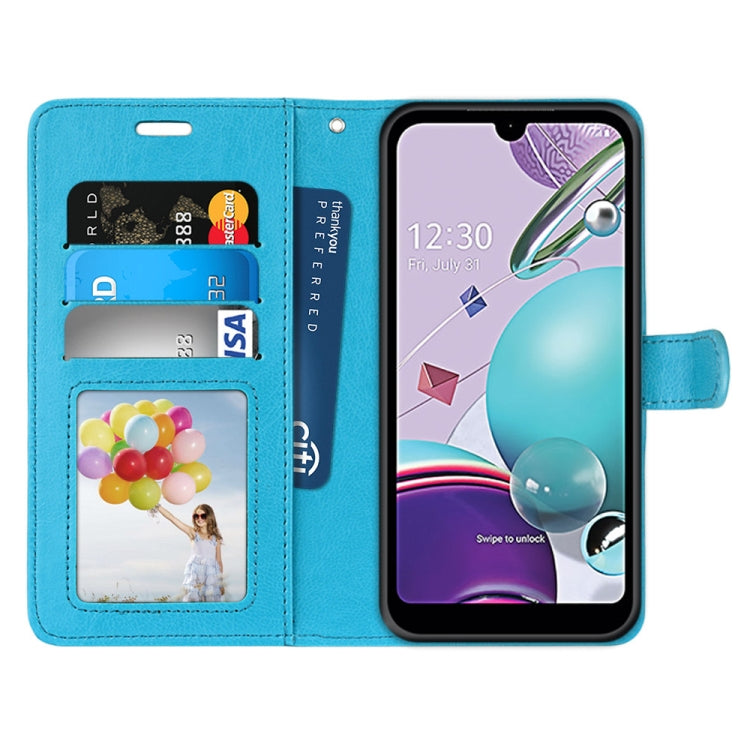 For LG K31 / Aristo5 / Aristo 5 Plus Pure Color Horizontal Flip PU Leather Case with Holder & Card Slots & Wallet & Photo Frame