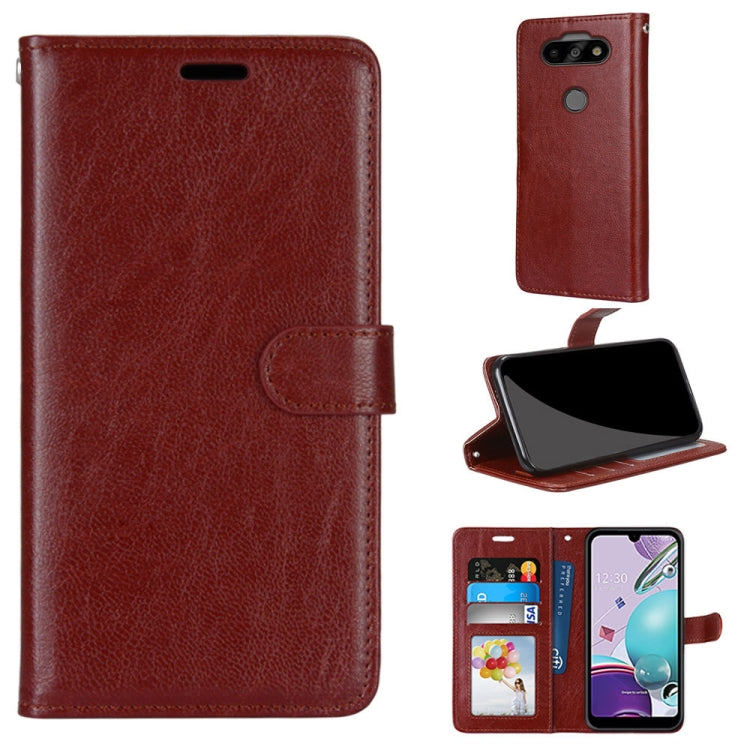 For LG K31 / Aristo5 / Aristo 5 Plus Pure Color Horizontal Flip PU Leather Case with Holder & Card Slots & Wallet & Photo Frame
