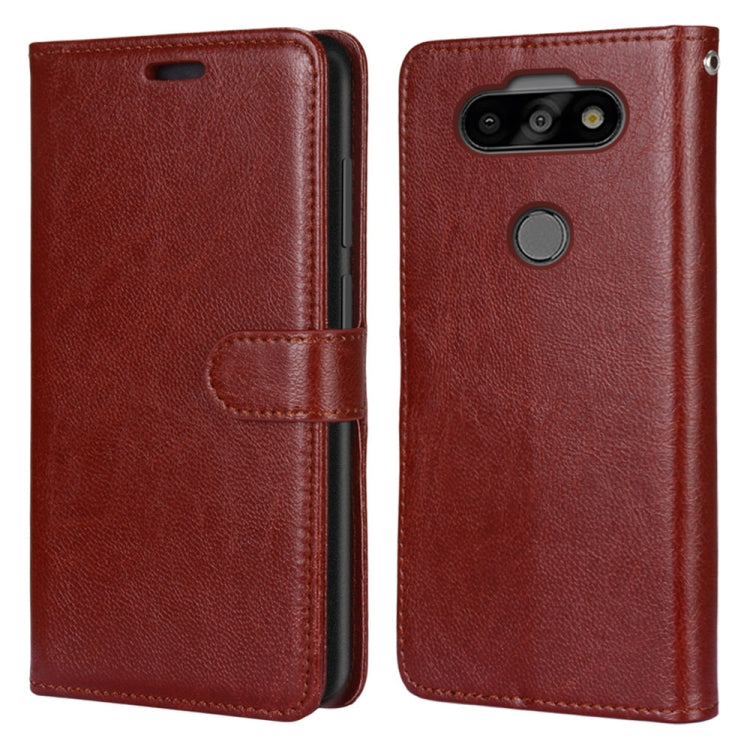 For LG K31 / Aristo5 / Aristo 5 Plus Pure Color Horizontal Flip PU Leather Case with Holder & Card Slots & Wallet & Photo Frame