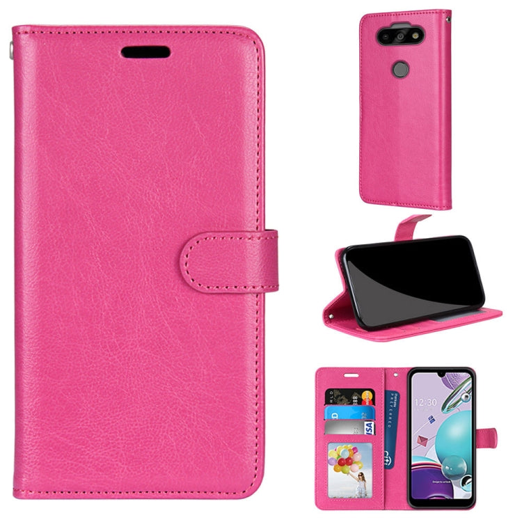For LG K31 / Aristo5 / Aristo 5 Plus Pure Color Horizontal Flip PU Leather Case with Holder & Card Slots & Wallet & Photo Frame