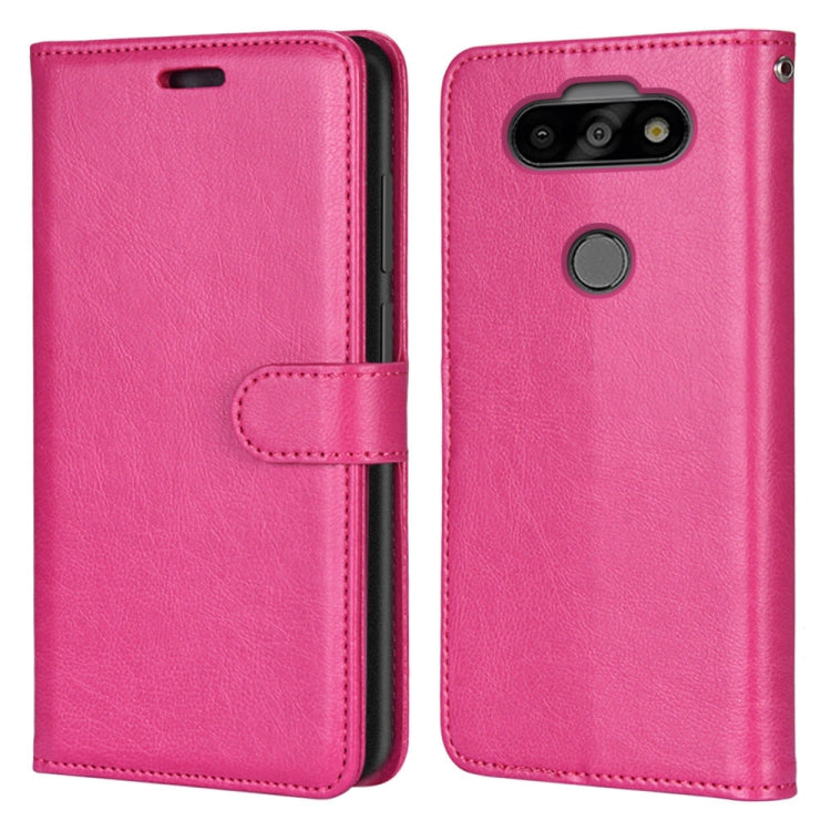 For LG K31 / Aristo5 / Aristo 5 Plus Pure Color Horizontal Flip PU Leather Case with Holder & Card Slots & Wallet & Photo Frame