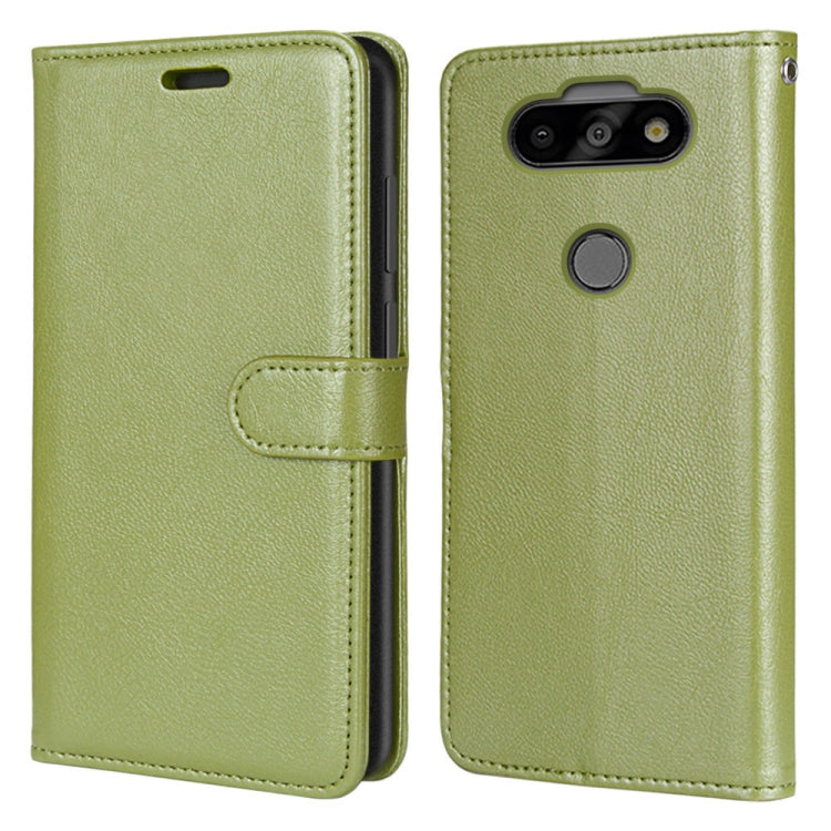 For LG K31 / Aristo5 / Aristo 5 Plus Pure Color Horizontal Flip PU Leather Case with Holder & Card Slots & Wallet & Photo Frame