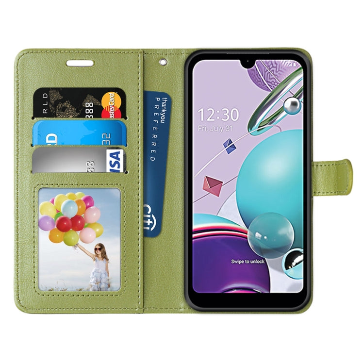 For LG K31 / Aristo5 / Aristo 5 Plus Pure Color Horizontal Flip PU Leather Case with Holder & Card Slots & Wallet & Photo Frame