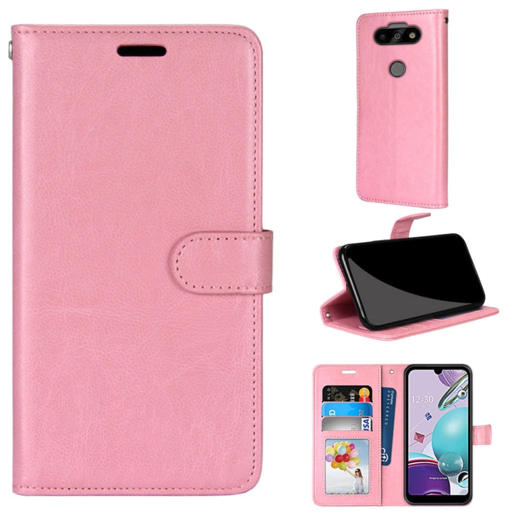 For LG K31 / Aristo5 / Aristo 5 Plus Pure Color Horizontal Flip PU Leather Case with Holder & Card Slots & Wallet & Photo Frame