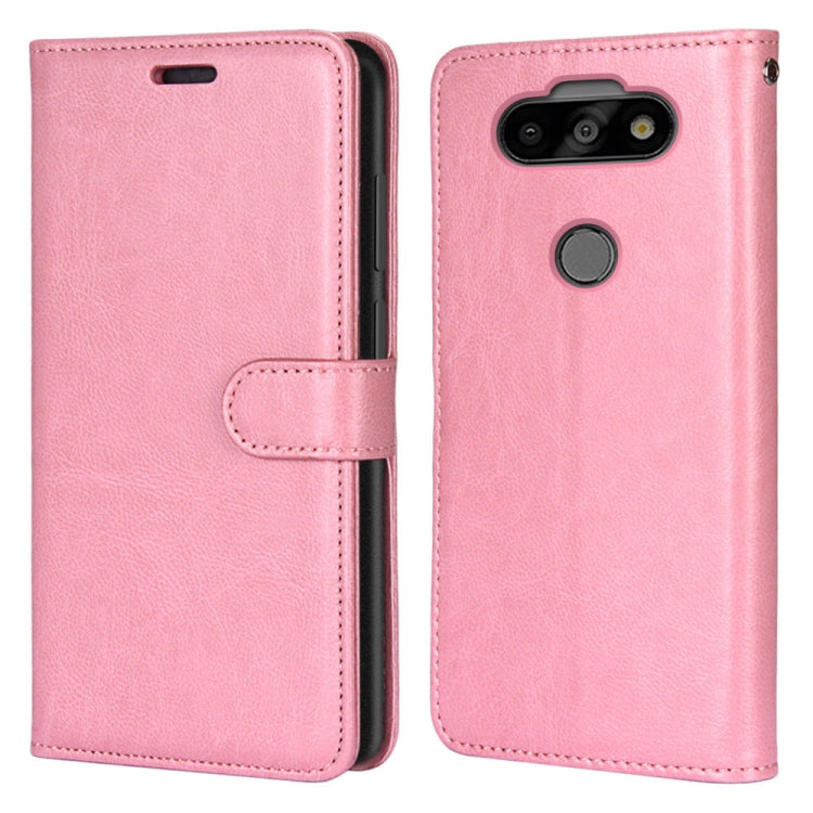 For LG K31 / Aristo5 / Aristo 5 Plus Pure Color Horizontal Flip PU Leather Case with Holder & Card Slots & Wallet & Photo Frame
