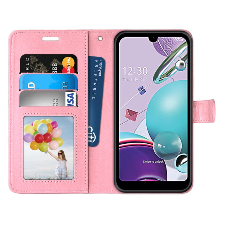 For LG K31 / Aristo5 / Aristo 5 Plus Pure Color Horizontal Flip PU Leather Case with Holder & Card Slots & Wallet & Photo Frame