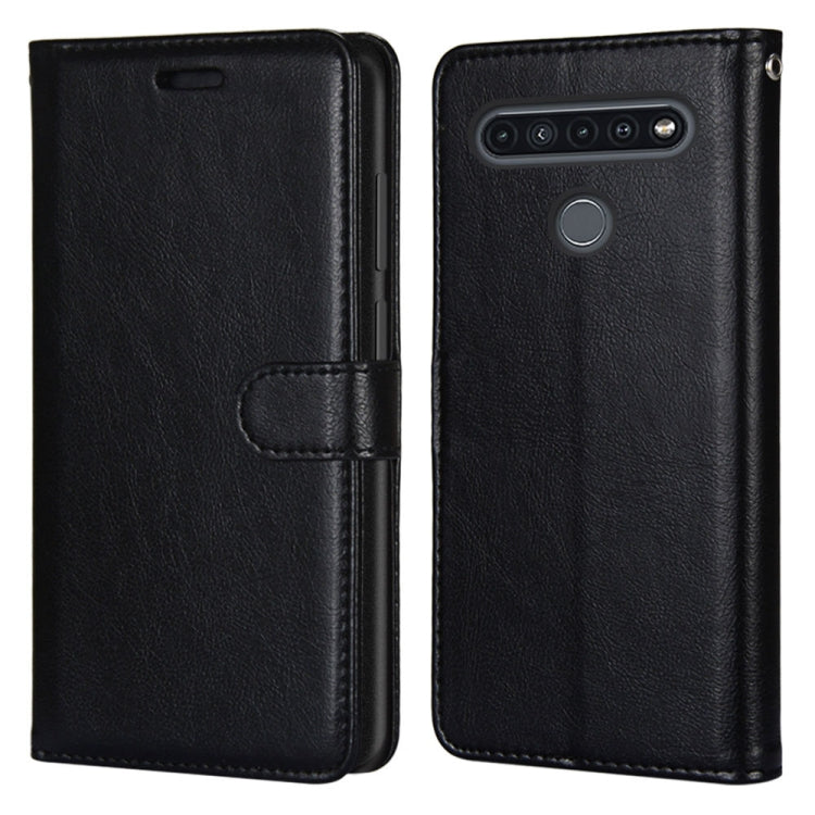 For LG K41S / K51S Pure Color Horizontal Flip PU Leather Case with Holder & Card Slots & Wallet & Photo Frame