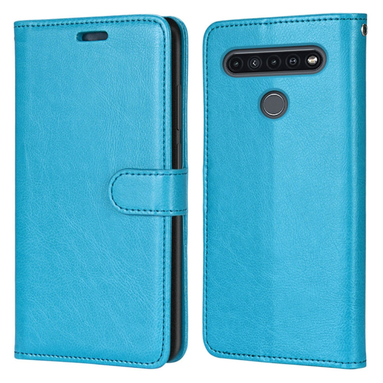 For LG K41S / K51S Pure Color Horizontal Flip PU Leather Case with Holder & Card Slots & Wallet & Photo Frame
