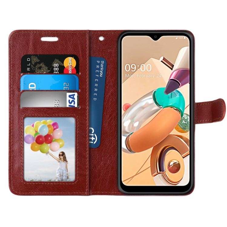 For LG K41S / K51S Pure Color Horizontal Flip PU Leather Case with Holder & Card Slots & Wallet & Photo Frame