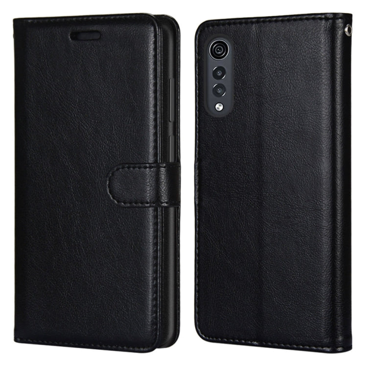 For LG Velvet Pure Color Horizontal Flip PU Leather Case with Holder & Card Slots & Wallet & Photo Frame